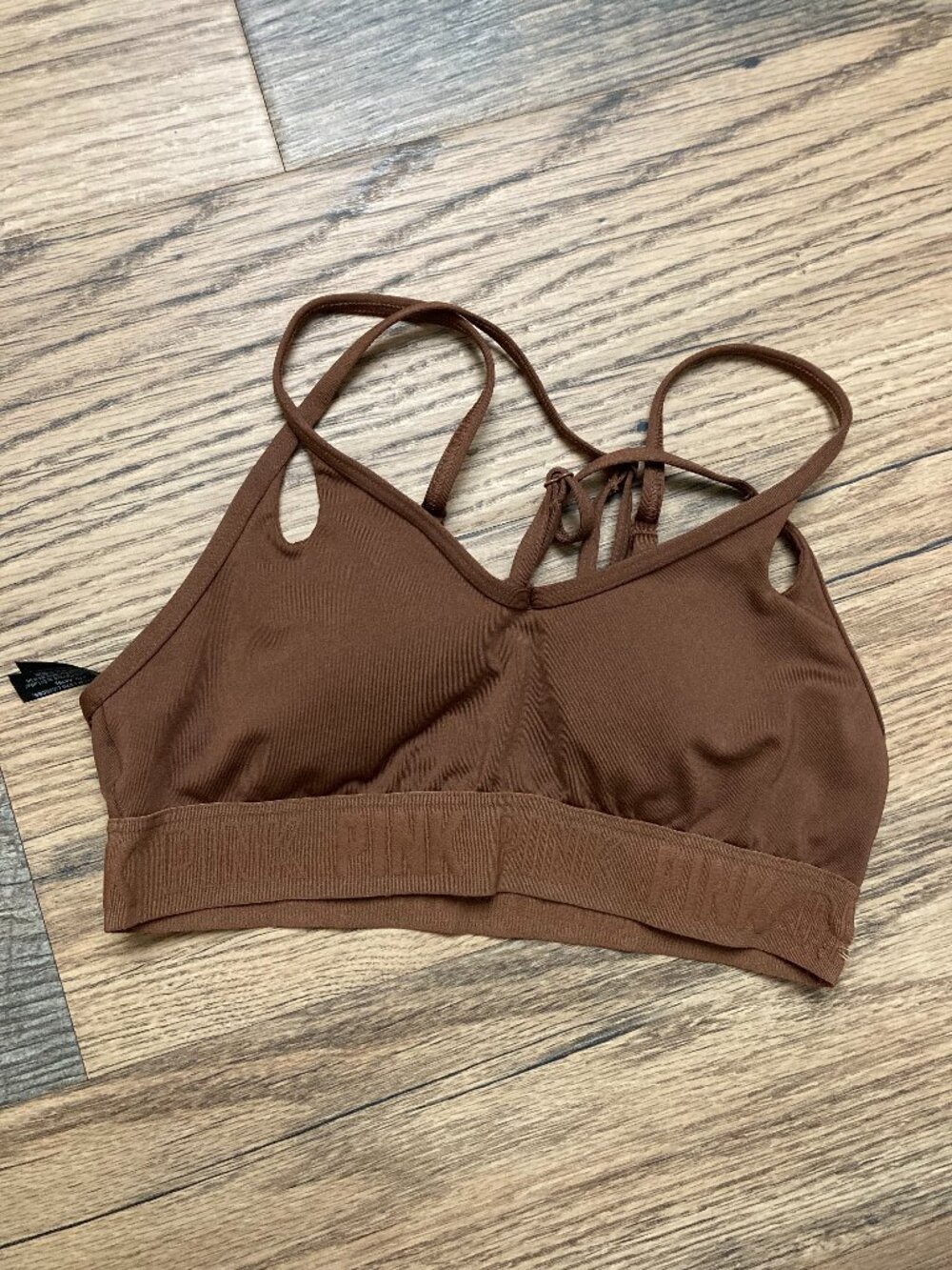 PINK ACTIVE by Victoria's Secret Brown Sports Bra Size XS